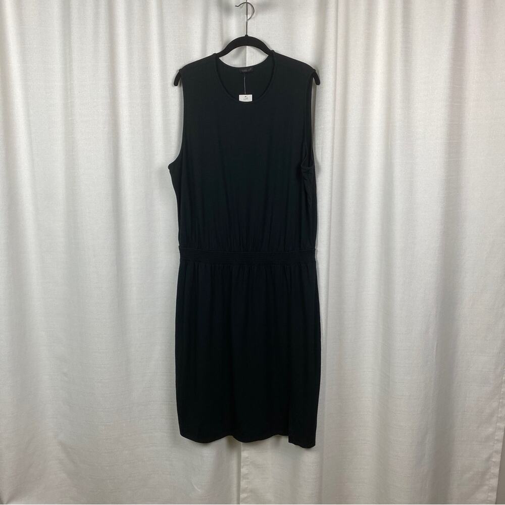 J.Jill Black Sleeveless Knit Stretch Midi Dress Sz.XL NWT